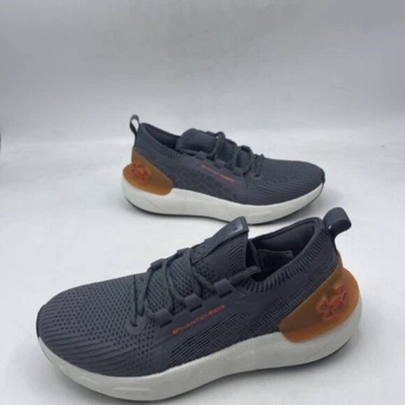 NEW UNDER ARMOUR Women's Size 9.5 Running Shoes Grey Orange Phantom 3 SE HOVR - Picture 6 of 10